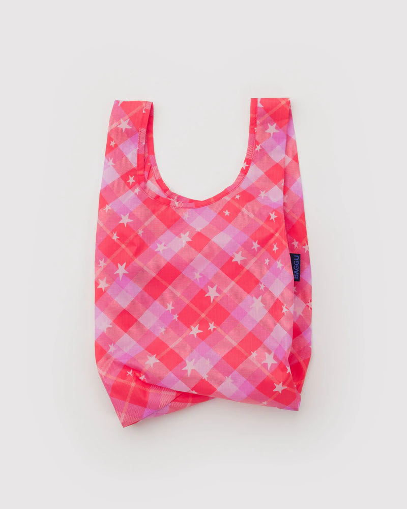 Baby  Baggu - Pink Star Plaid