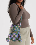 Baggu Bear Bag- Green Star Plaid