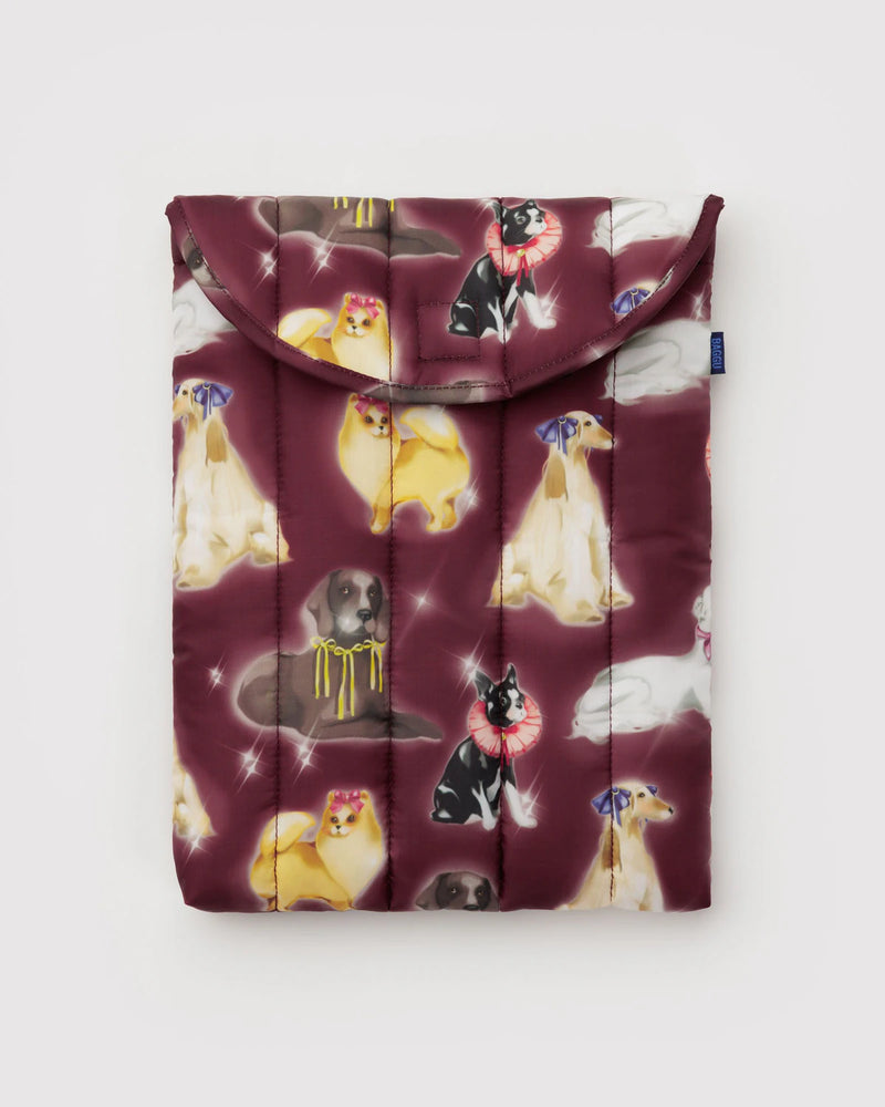 Puffy Laptop Sleeve 13"/14"- Fancy Dogs