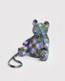 Baggu Bear Bag- Green Star Plaid