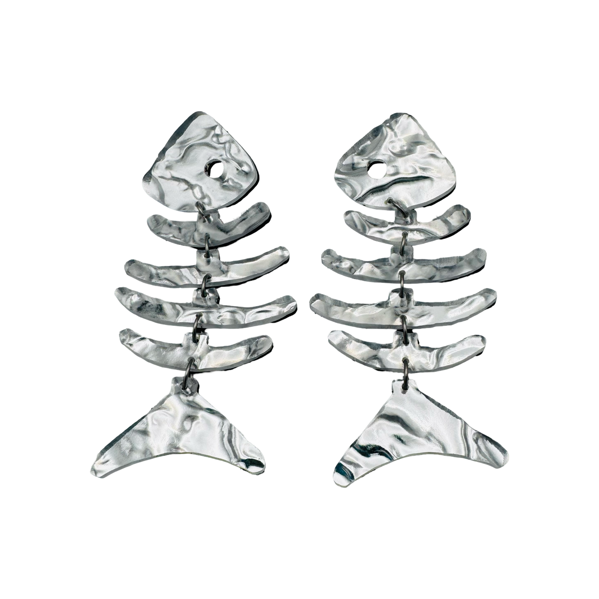 Large Fishbone Earrings