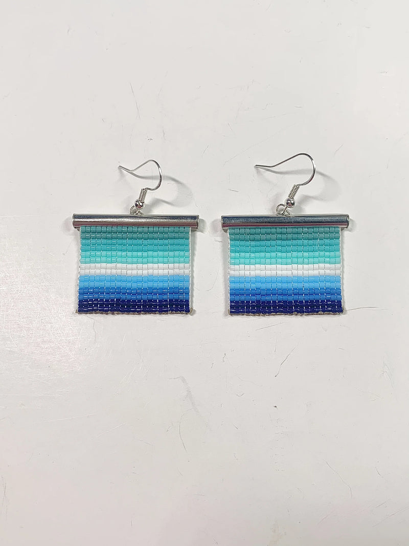 Pride Flag beaded earrings - MLM