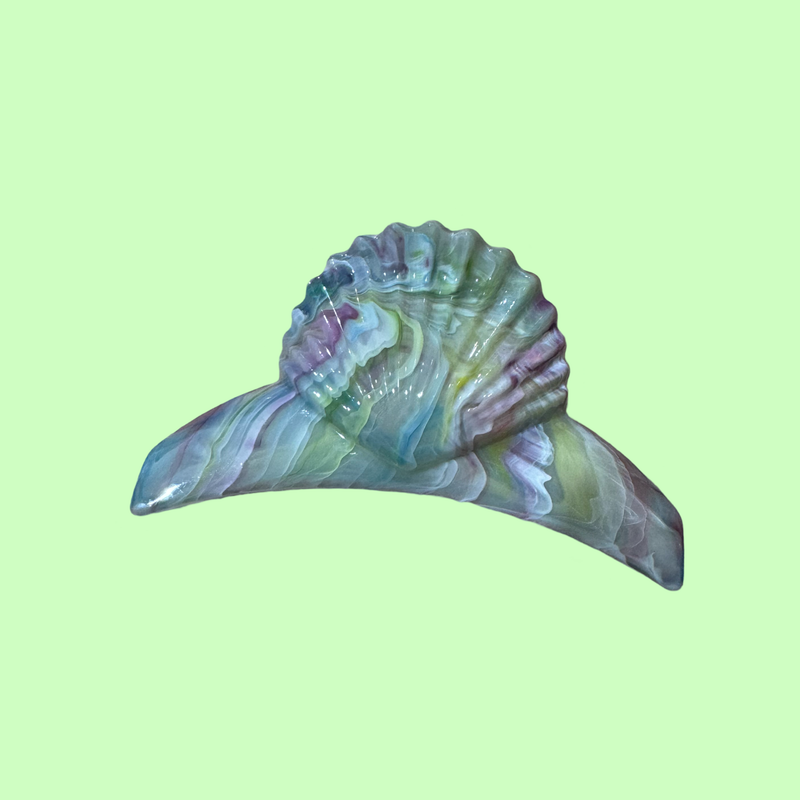 Marble Shell Claw Hair Claw