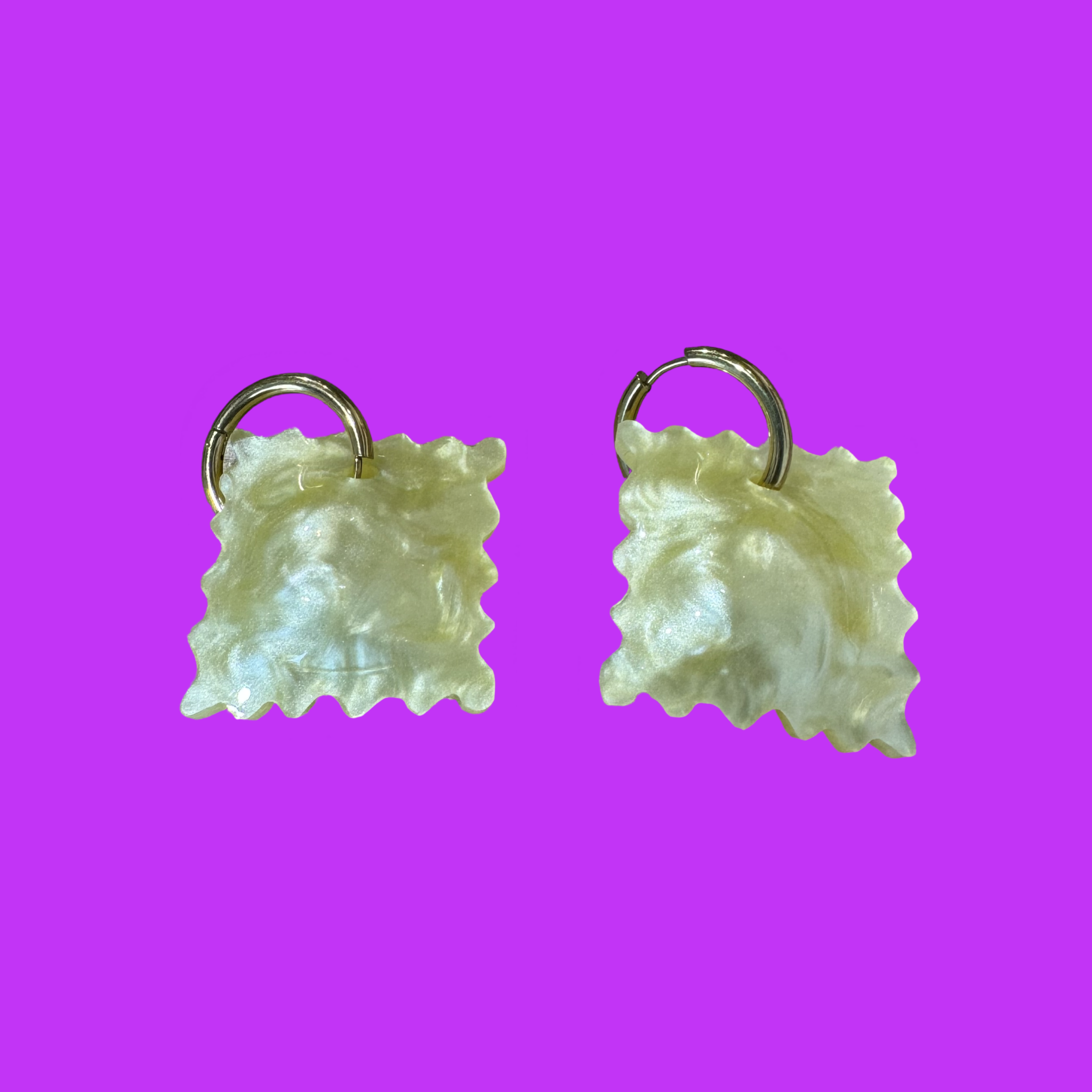 Ravioli earrings-Large