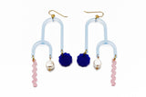 Double Arch Earrings - Frost Blue