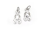 Lobster Earrings - Molten Silver