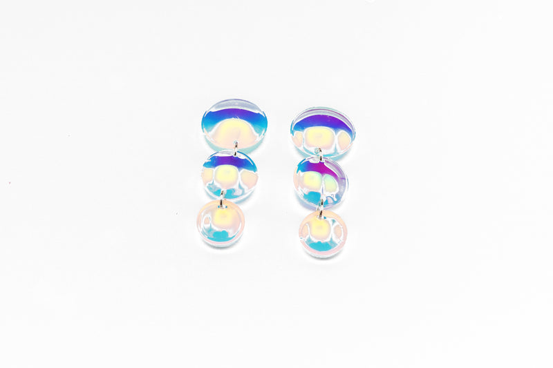 Short Bubble Drop Earrings - Solar