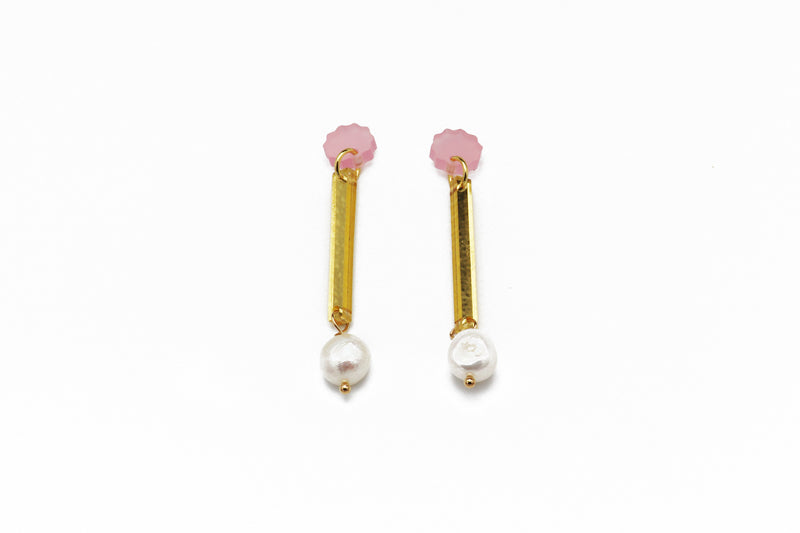 Line Earrings - Gold