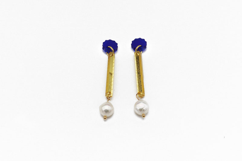 Line Earrings - Gold