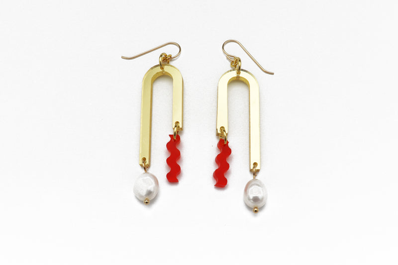 Arch Earrings - Gold