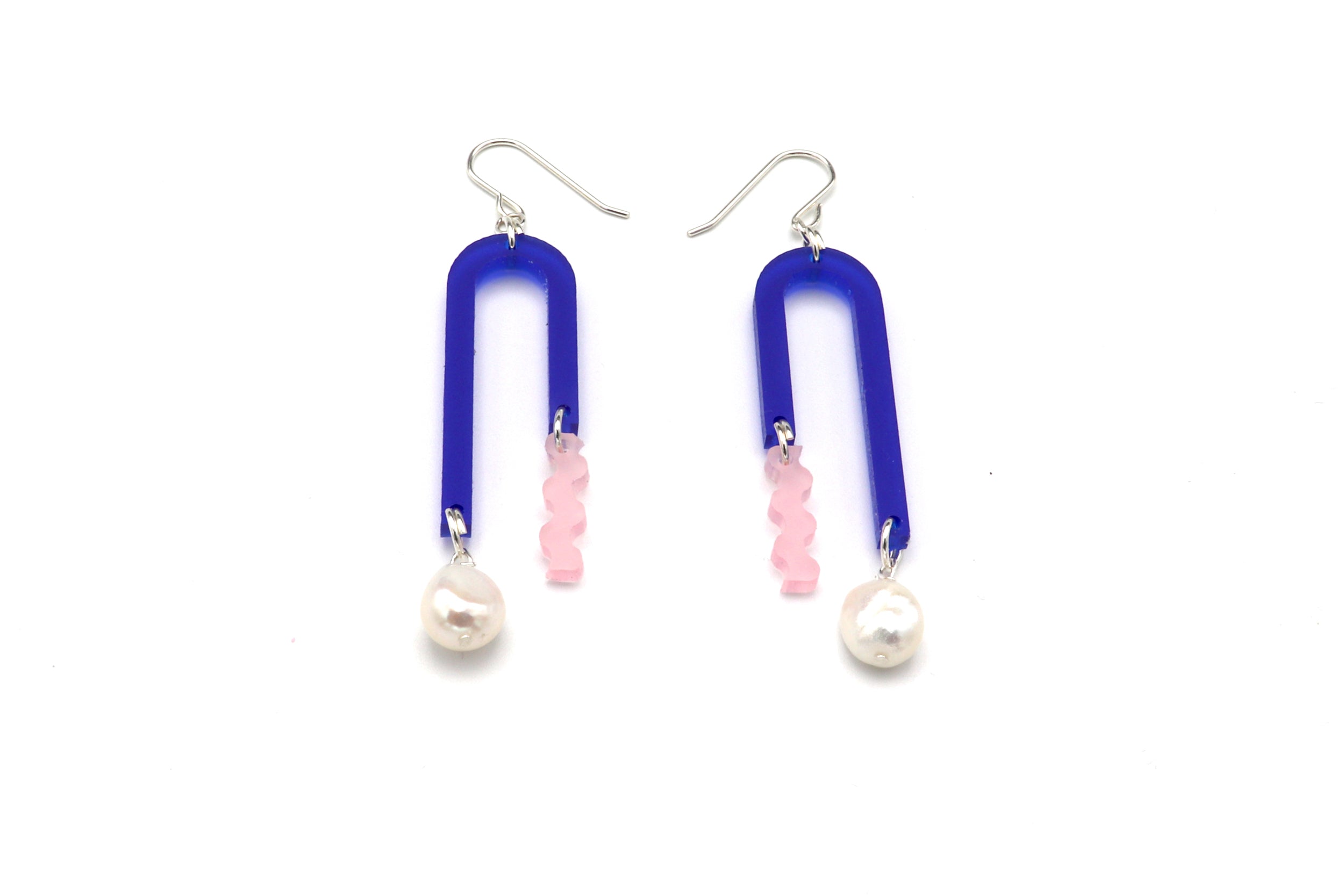 Arch Earrings - Cobalt Blue