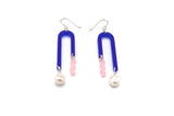 Arch Earrings - Cobalt Blue