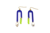 Arch Earrings - Cobalt Blue