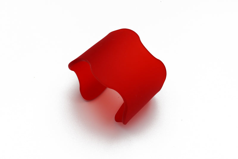 Wavy Cuff Wide - Frost Red