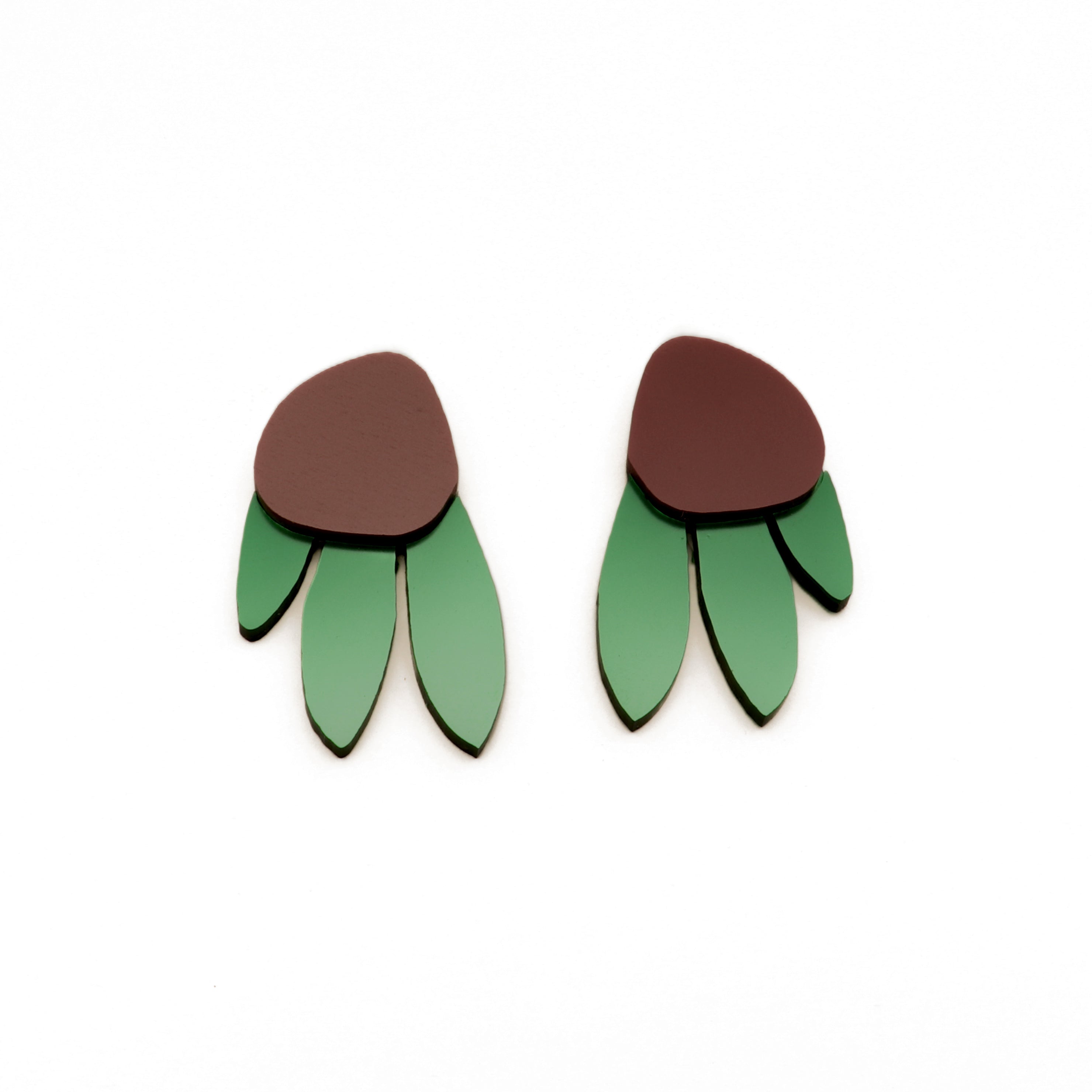 Metallic Peacock Earrings