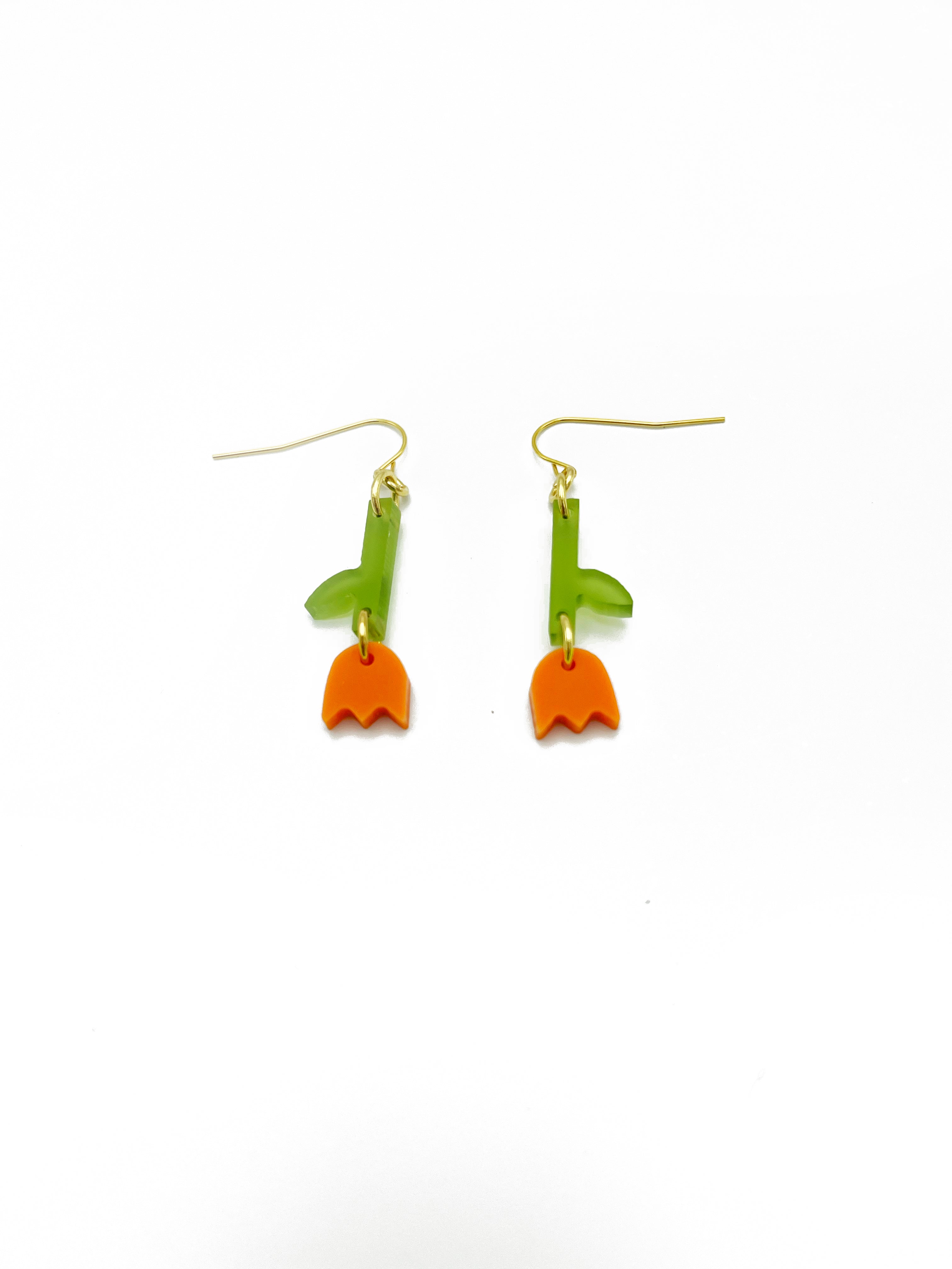 Small Tulip Earrings