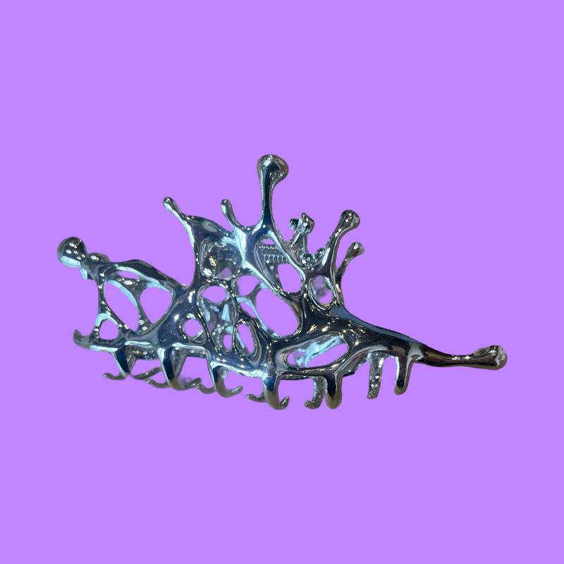 Metallic Melted Hair Claw