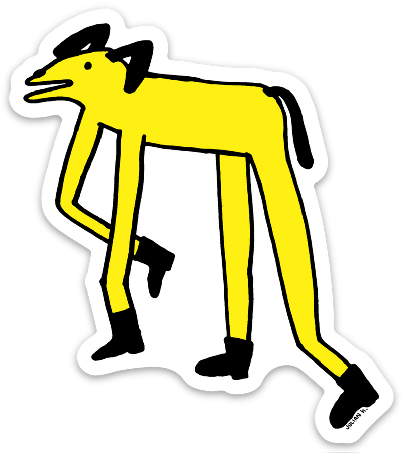 Doggy Long Legs Vinyl Sticker
