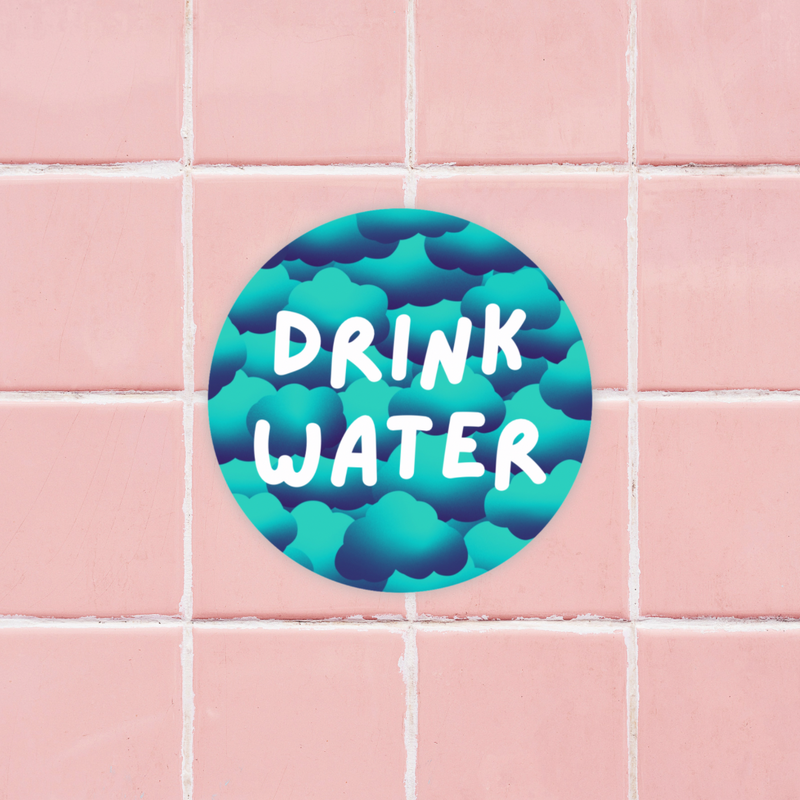 Drink Water Vinyl Sticker