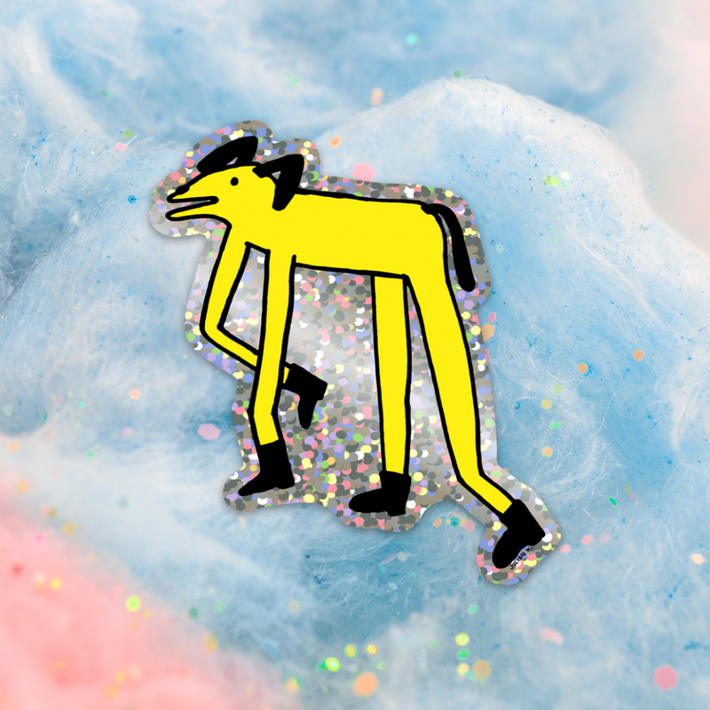 Doggy Long Legs Vinyl Sticker