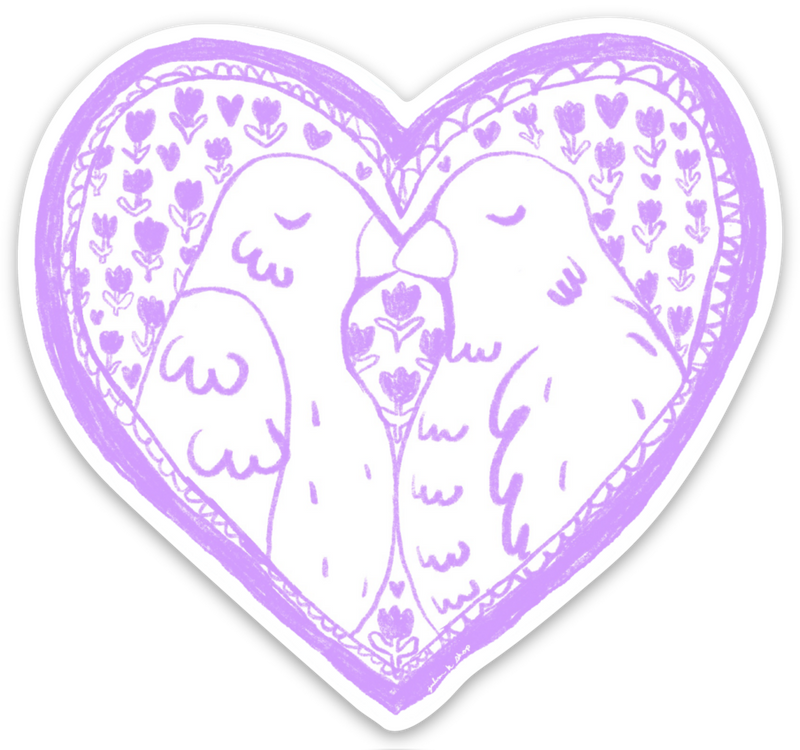 Lovey Dovey Vinyl Sticker