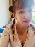 Sardine Earrings- XXL  Rainbow Iridescent