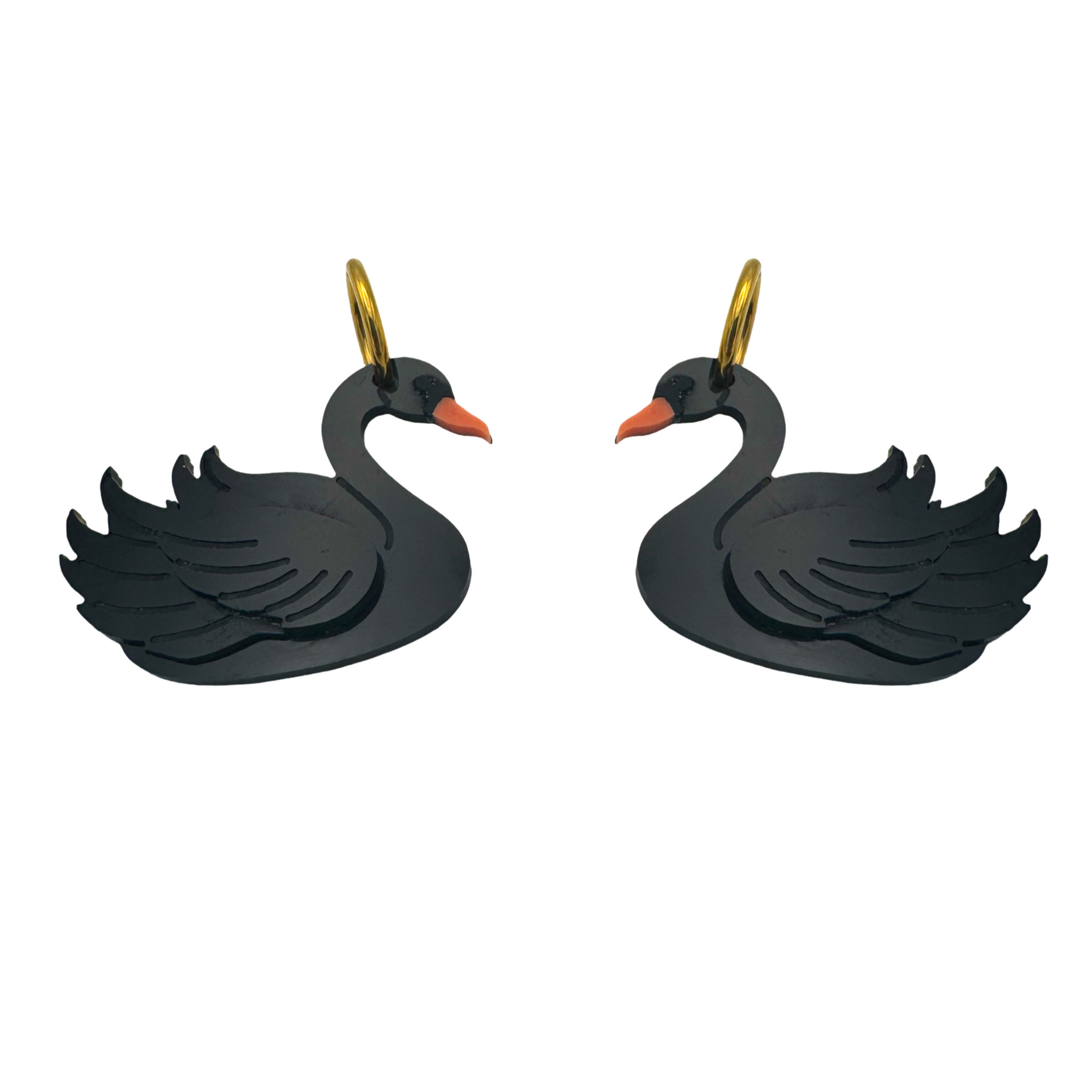 Swan Earrings - Large