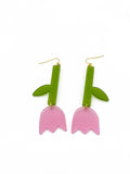 Large Tulip Earrings