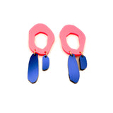 Metallic Asymetric Drop Earrings