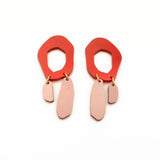 Metallic Asymetric Drop Earrings