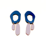 Metallic Asymetric Drop Earrings
