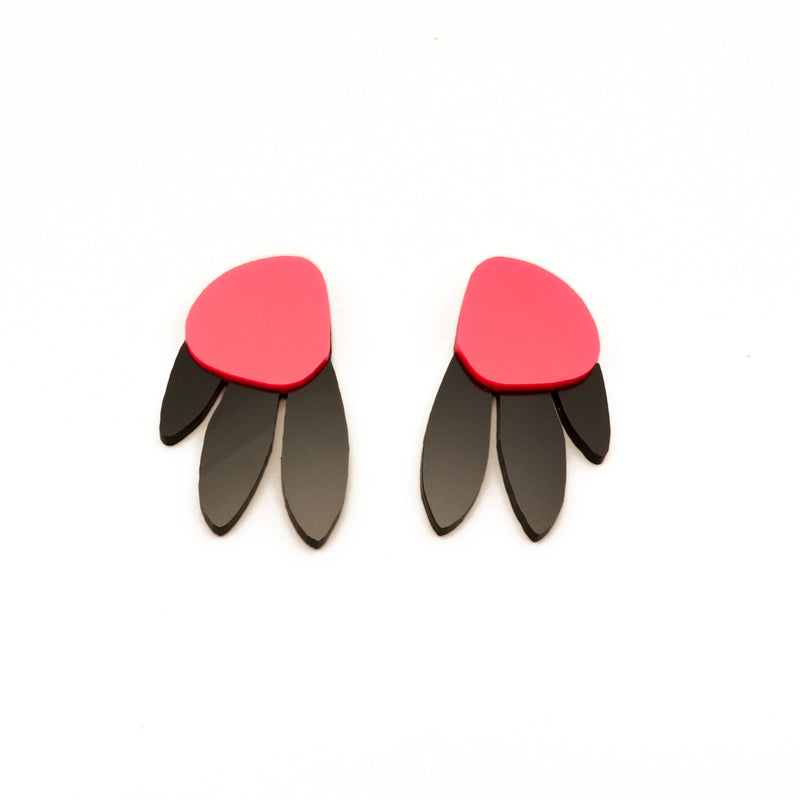Metallic Peacock Earrings