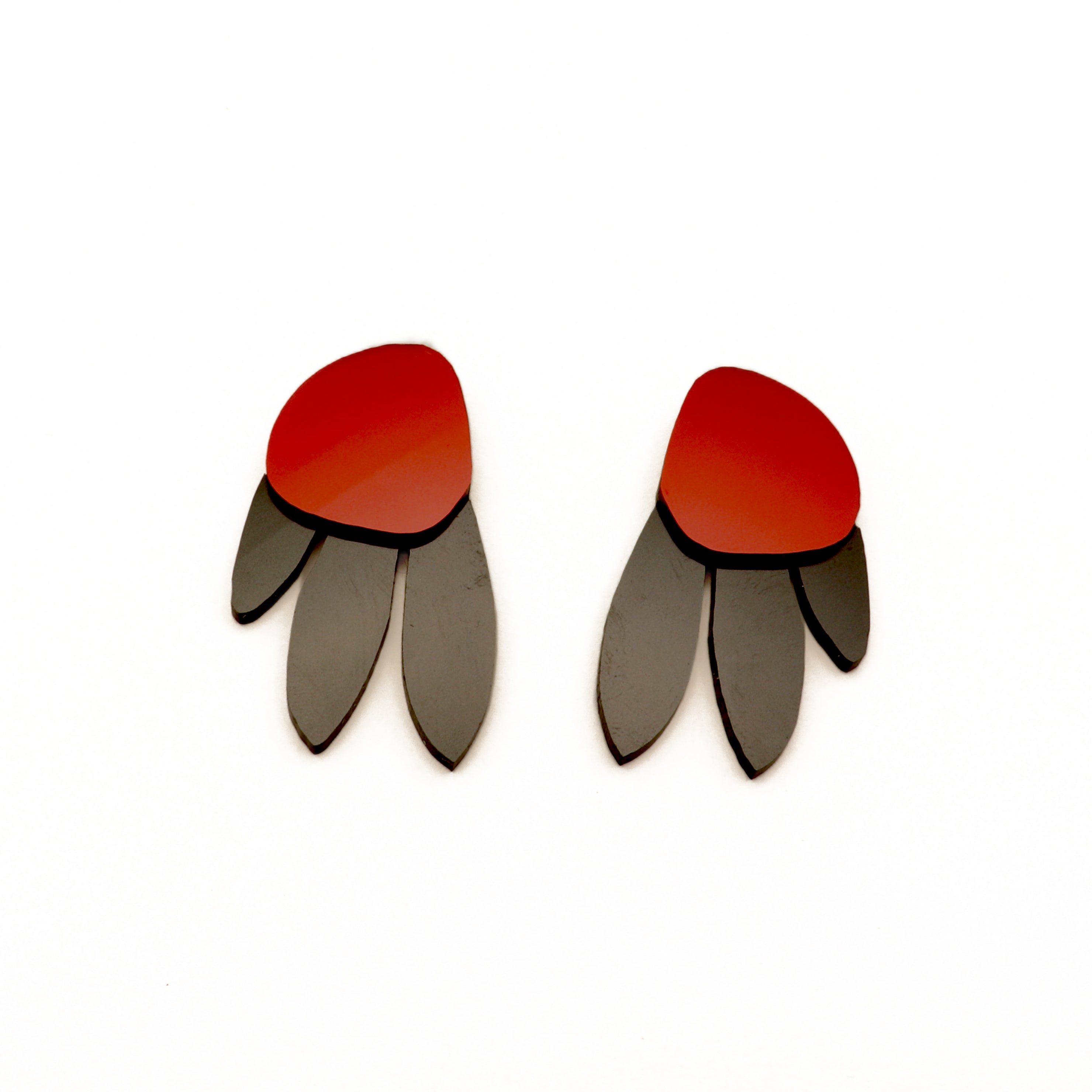 Metallic Peacock Earrings
