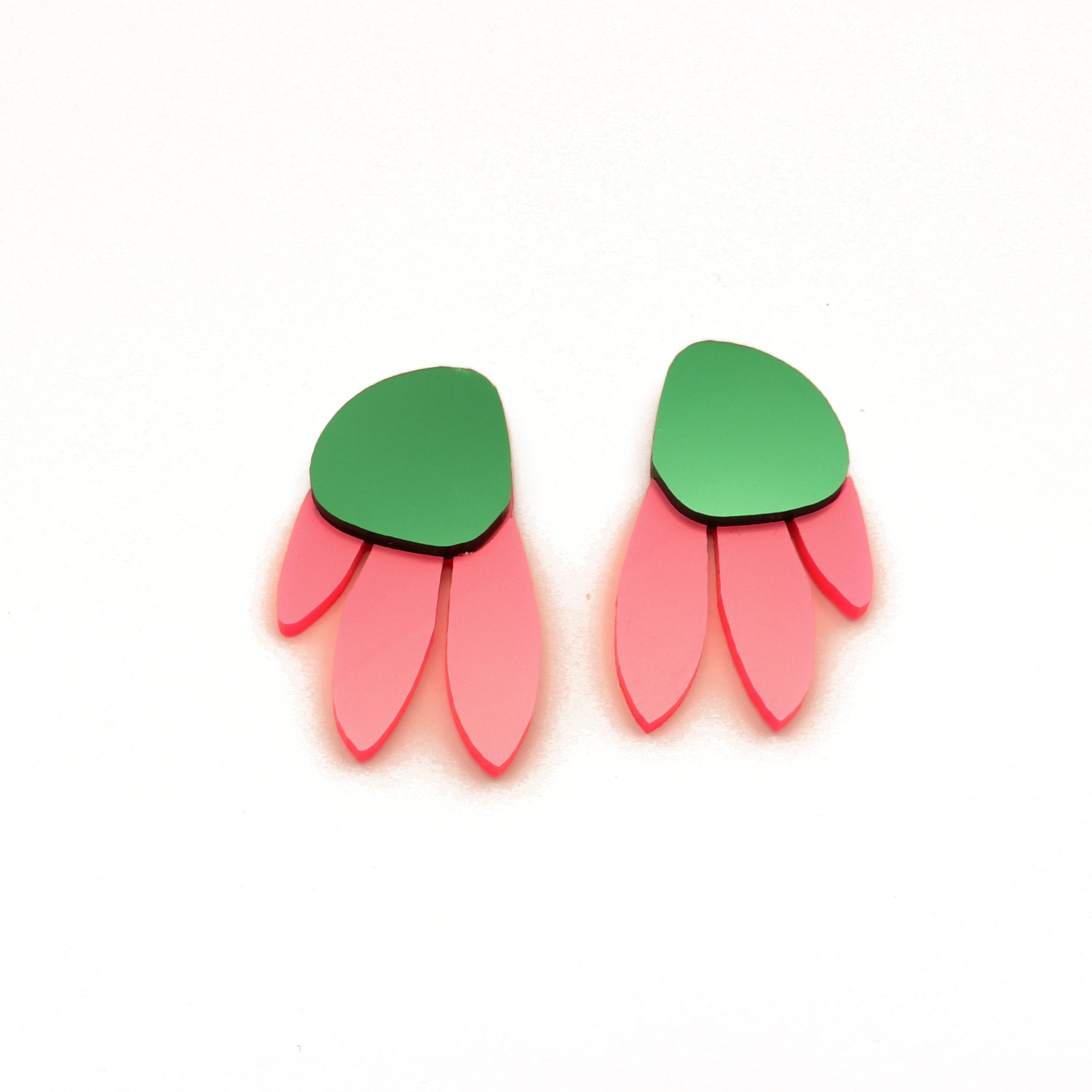 Metallic Peacock Earrings