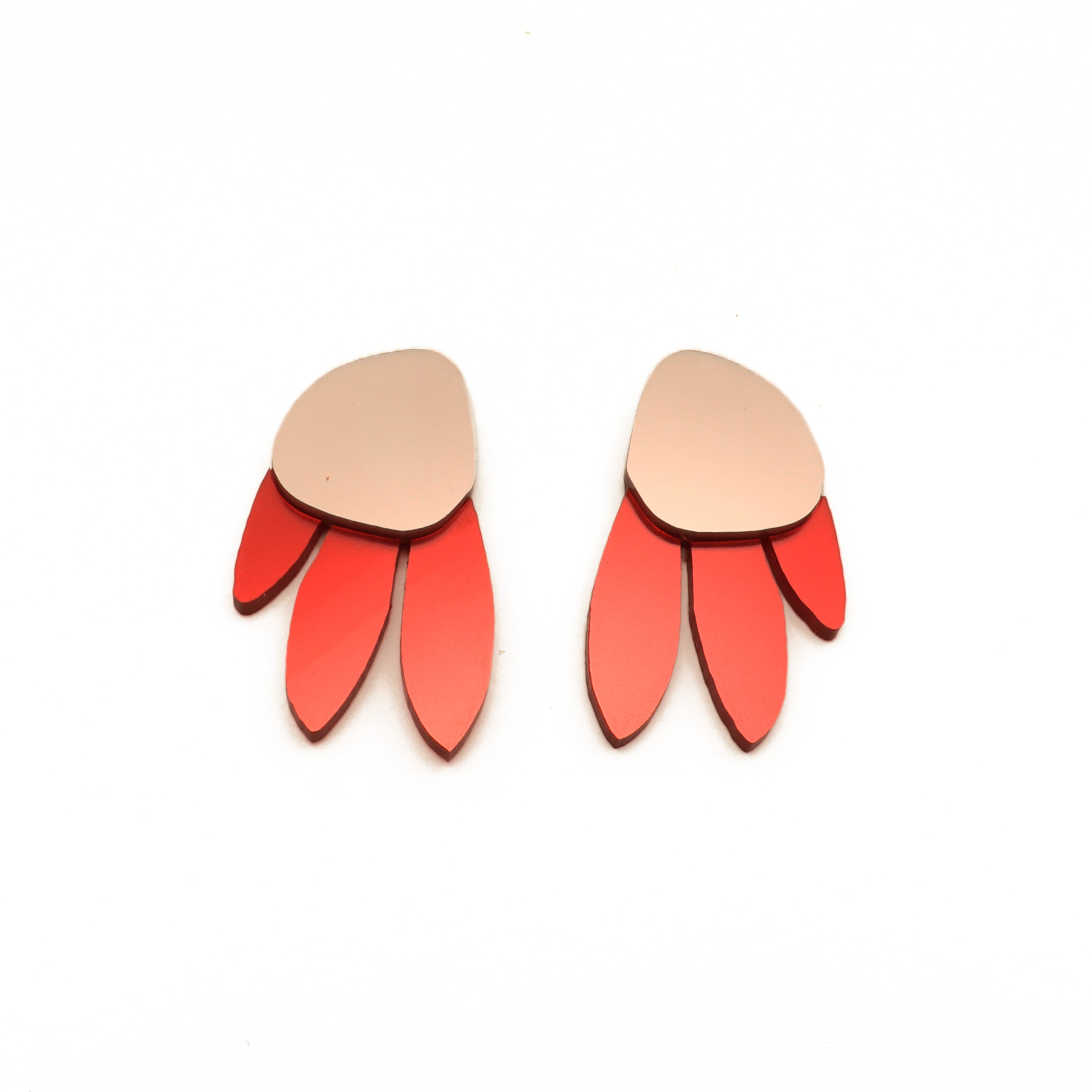 Metallic Peacock Earrings
