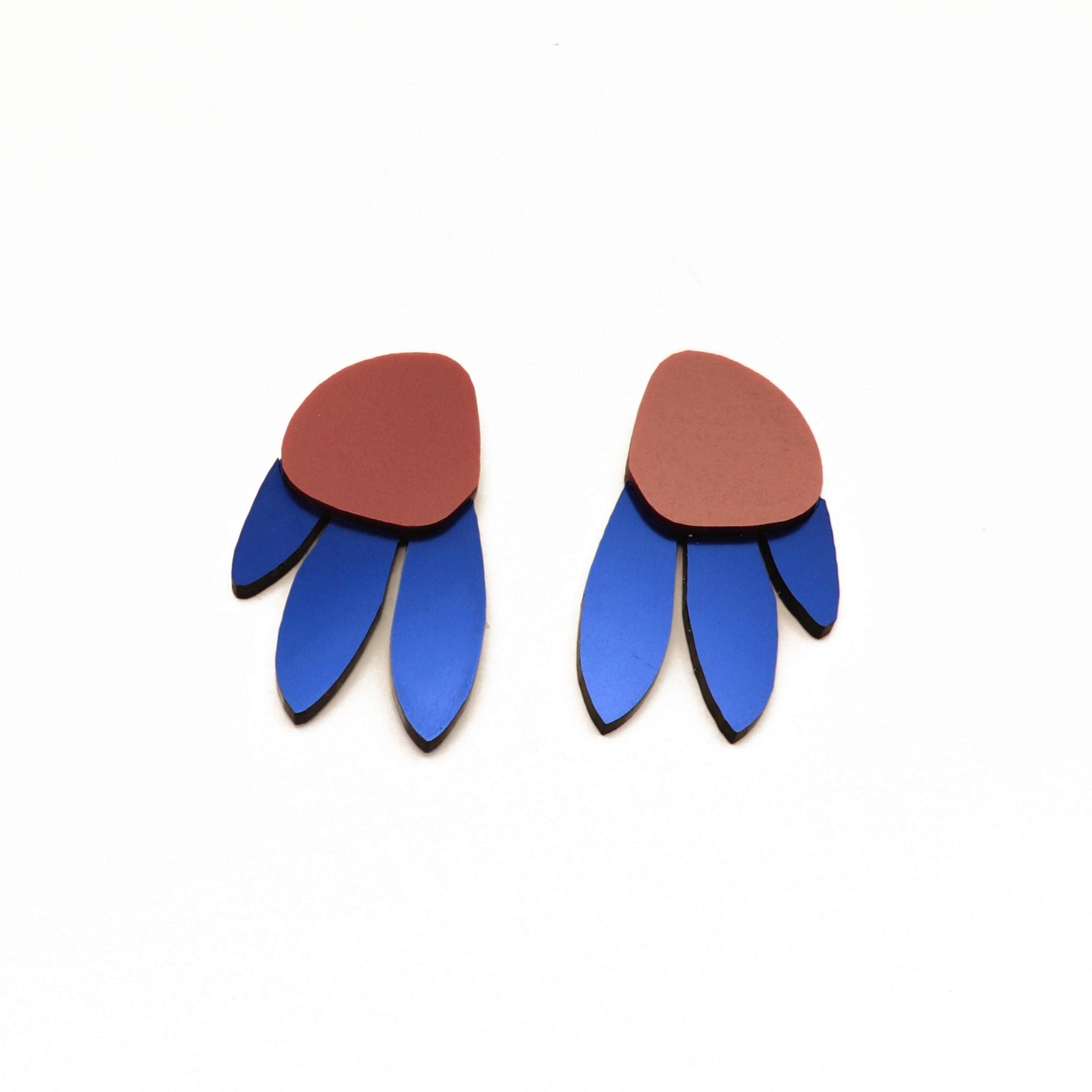 Metallic Peacock Earrings