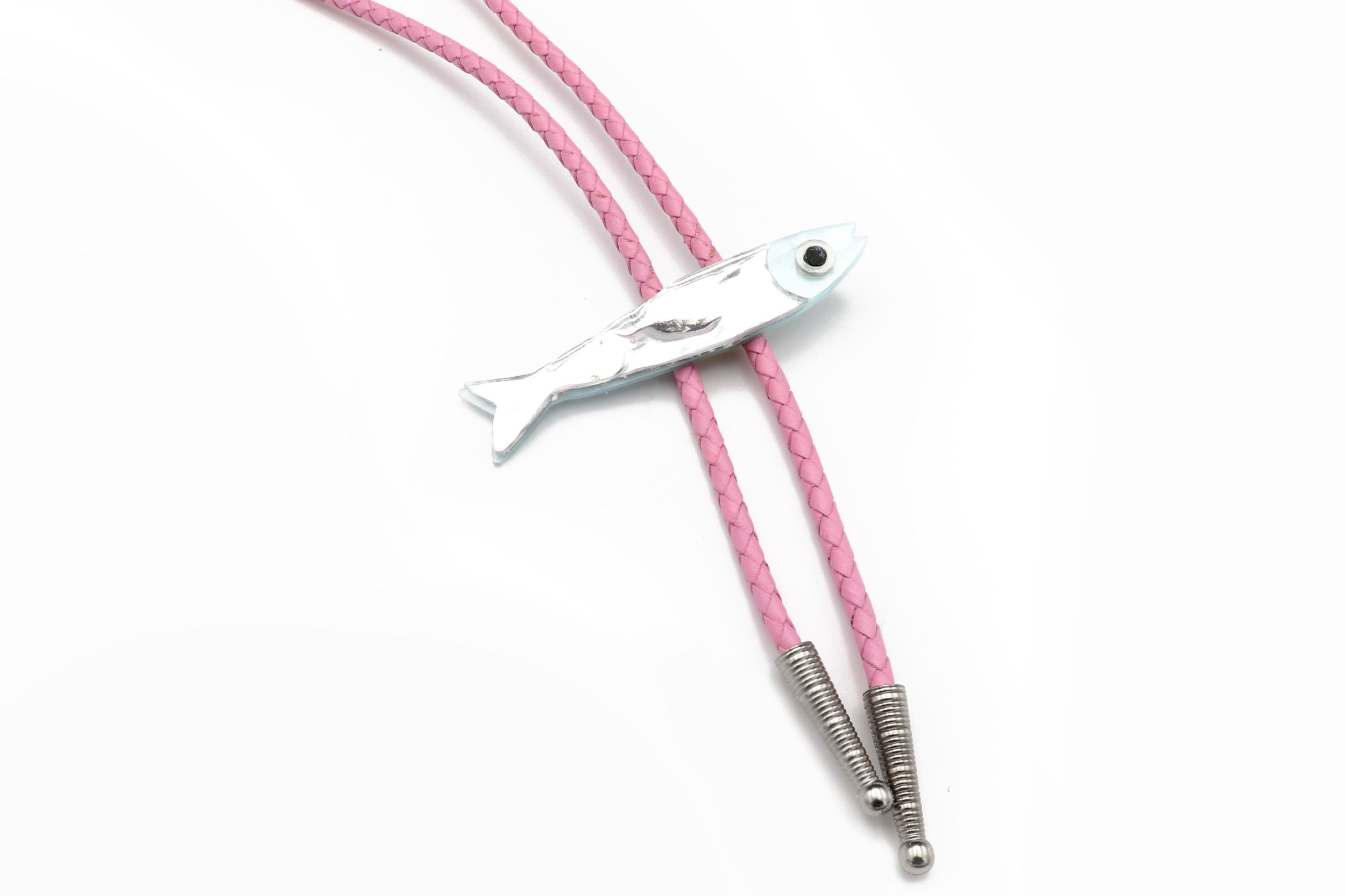 Silver Sardine Bolo Tie