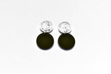 Small Double Bubble Earrings - Ink