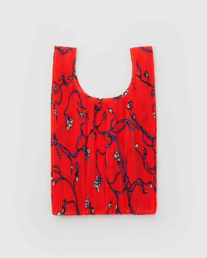 Pleated Baggu- Red Snapdragon