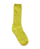 Okayok Dyed Cotton Socks -Chartreuse
