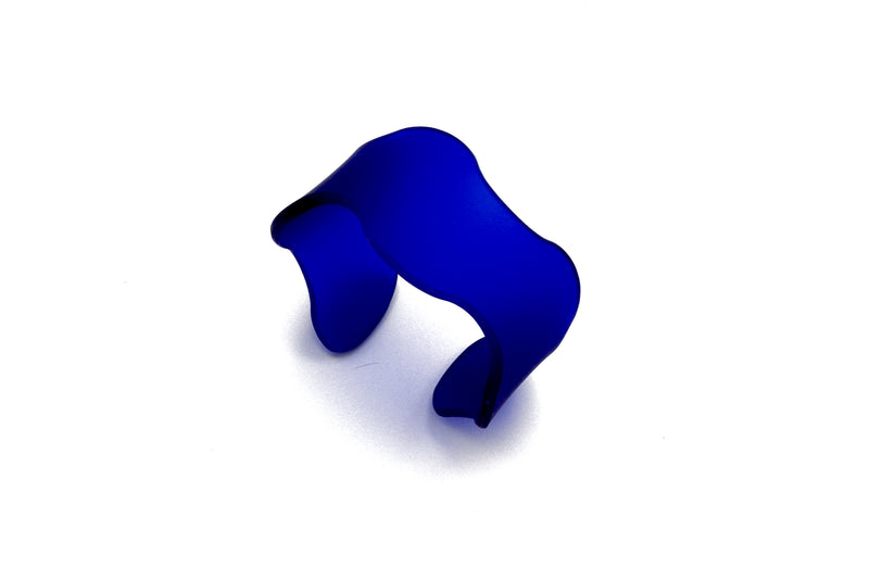Wavy Cuff Narrow - Frost Cobalt