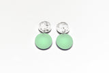 Small Double Bubble Earrings - Frost Mint
