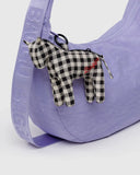 Horse Charm - Black & White Gingham
