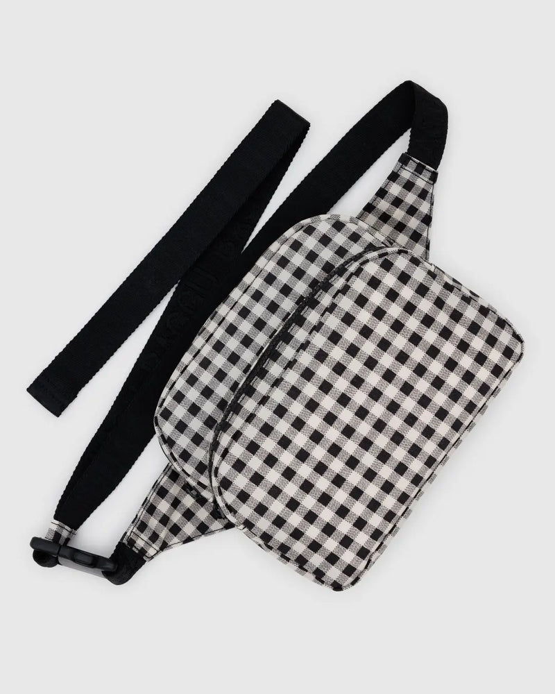 Fanny Pack- Black & White Gingham