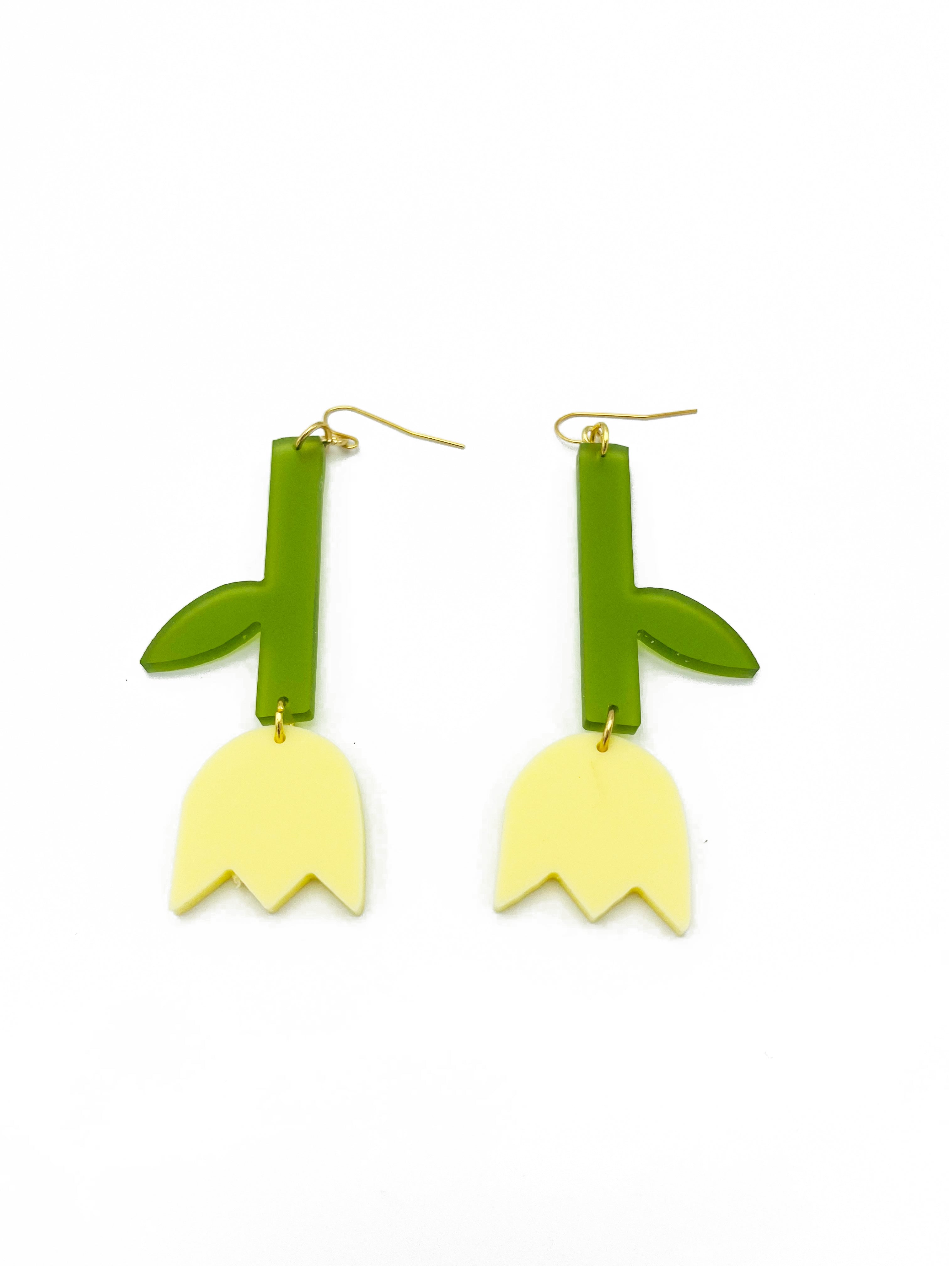 Large Tulip Earrings