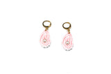 Mini Pink Oyster Charm Earring