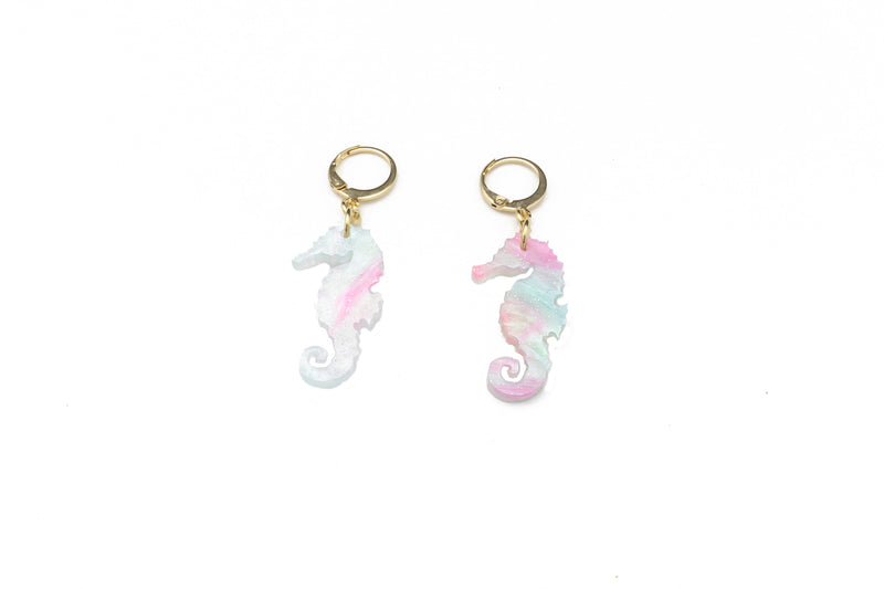 Mini Seahorse Charm Earring
