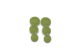 Short Bubble Drop Earrings - Frost Moss