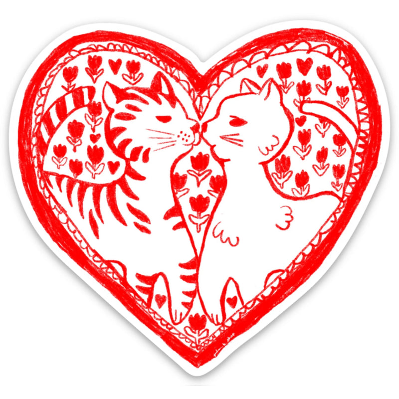 Kissin’ Kittens Vinyl Sticker