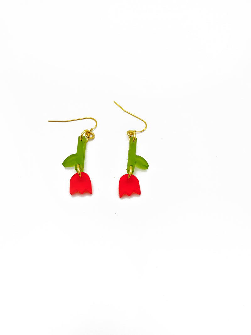 Small Tulip Earrings